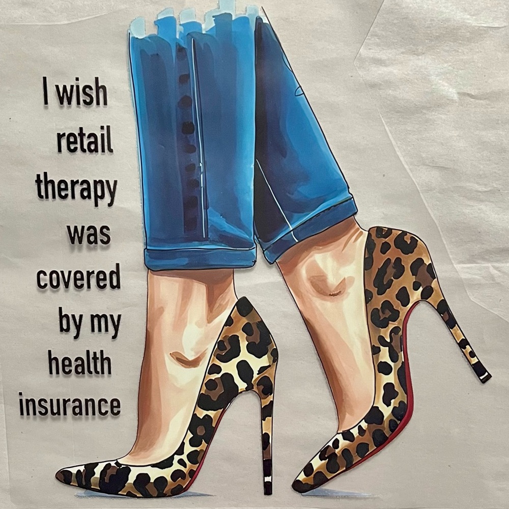 “Retail therapy” T-Shirt/ pillow cover